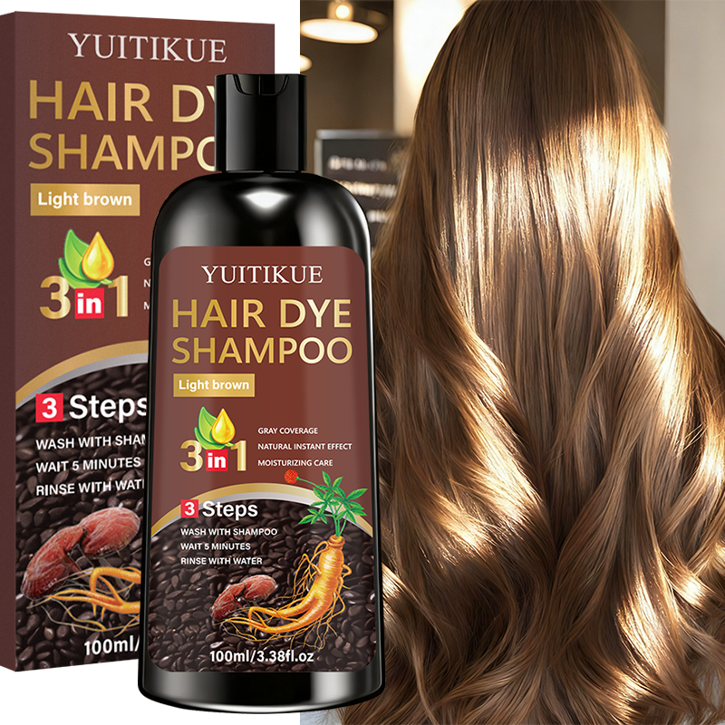 Hair Care Vitamin - YUITIKUE 3-in-1 Hair Dye Shampoo -