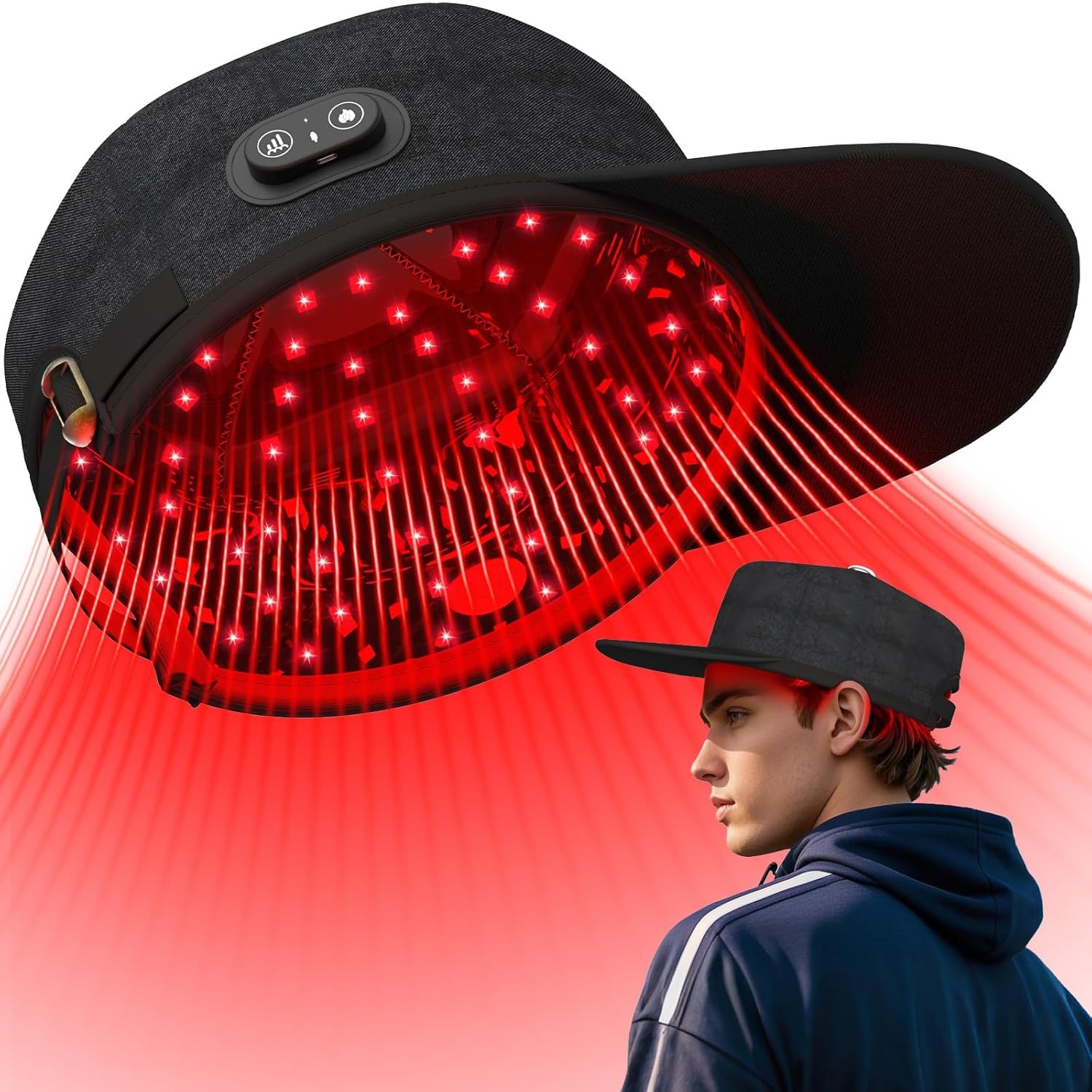 Hair Care With Protein - Wireless Laser Cap Hair Growth Device