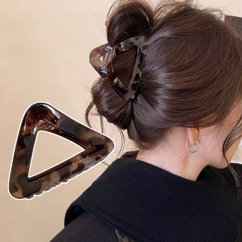 Hair Clip Claw Large - Geometry Triangle Large Hair Claw Clips