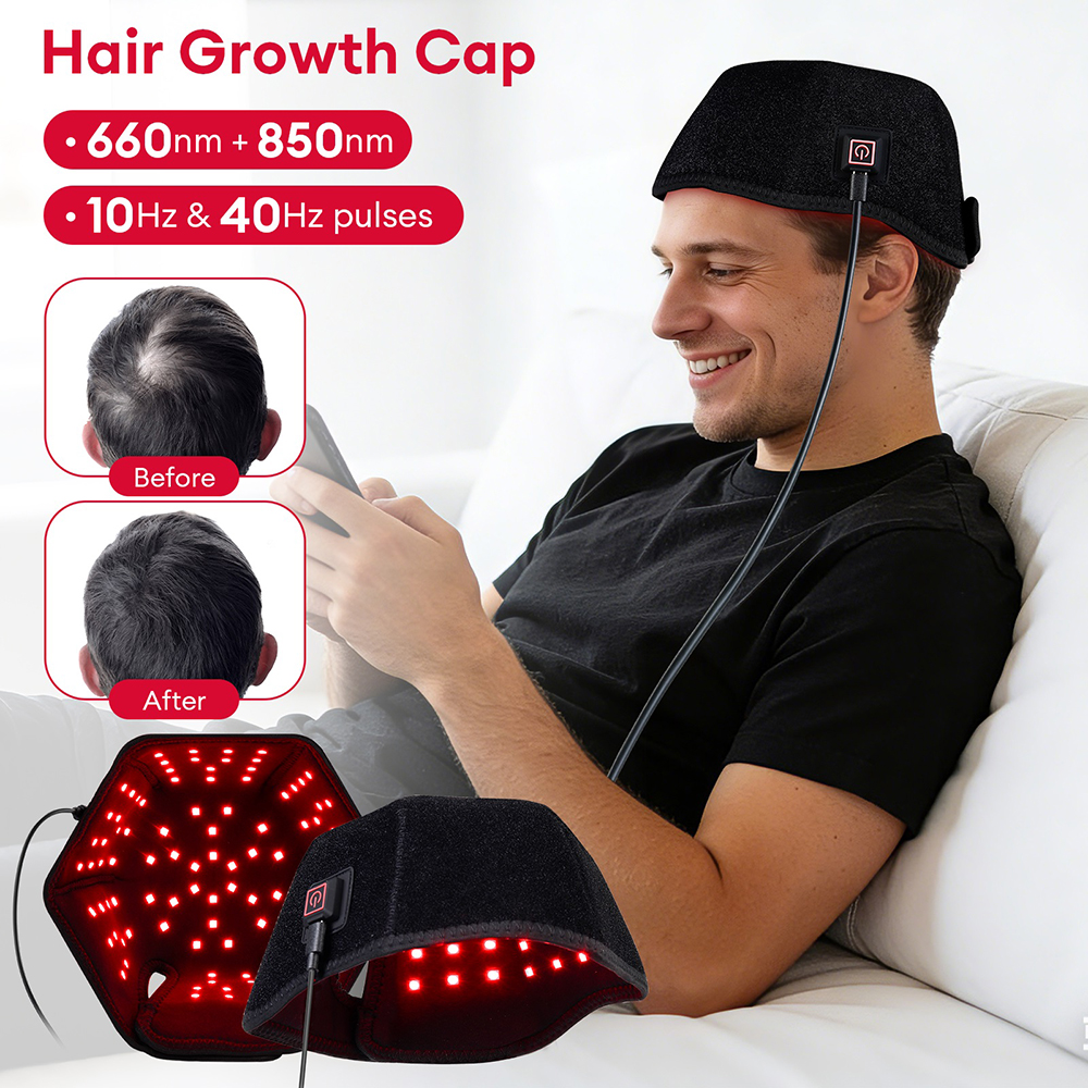 Hair Care With Protein - 650nm+850nm Red Light Infrared Hair Growth
