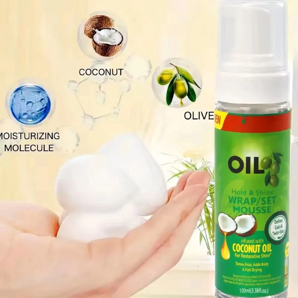Hair Care Products - 100ml Olive Oil Curly Hair Mousse