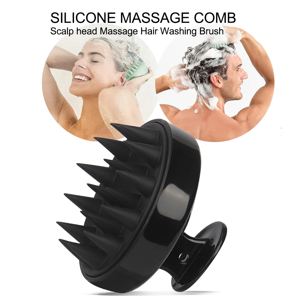 Hair Care Products - Silicone Head Scalp Massage Comb Hair