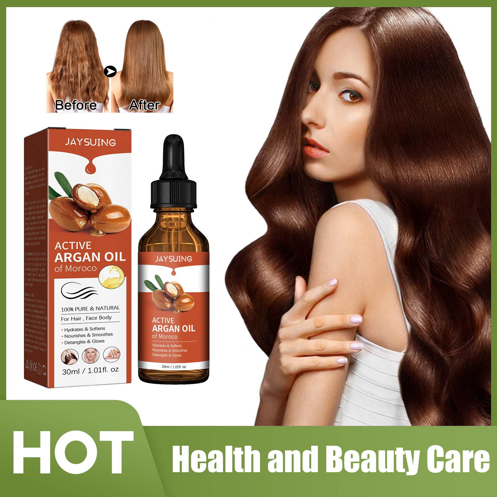 Hair Care Products - Argan Oil for Hair Treatment Smoothing