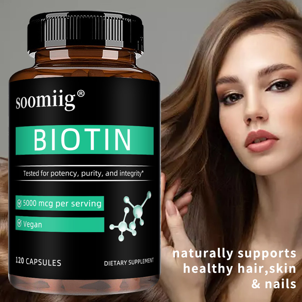 Hair Care Vitamin - Vegan Biotin Supplement 5000 Mcg, Hair,