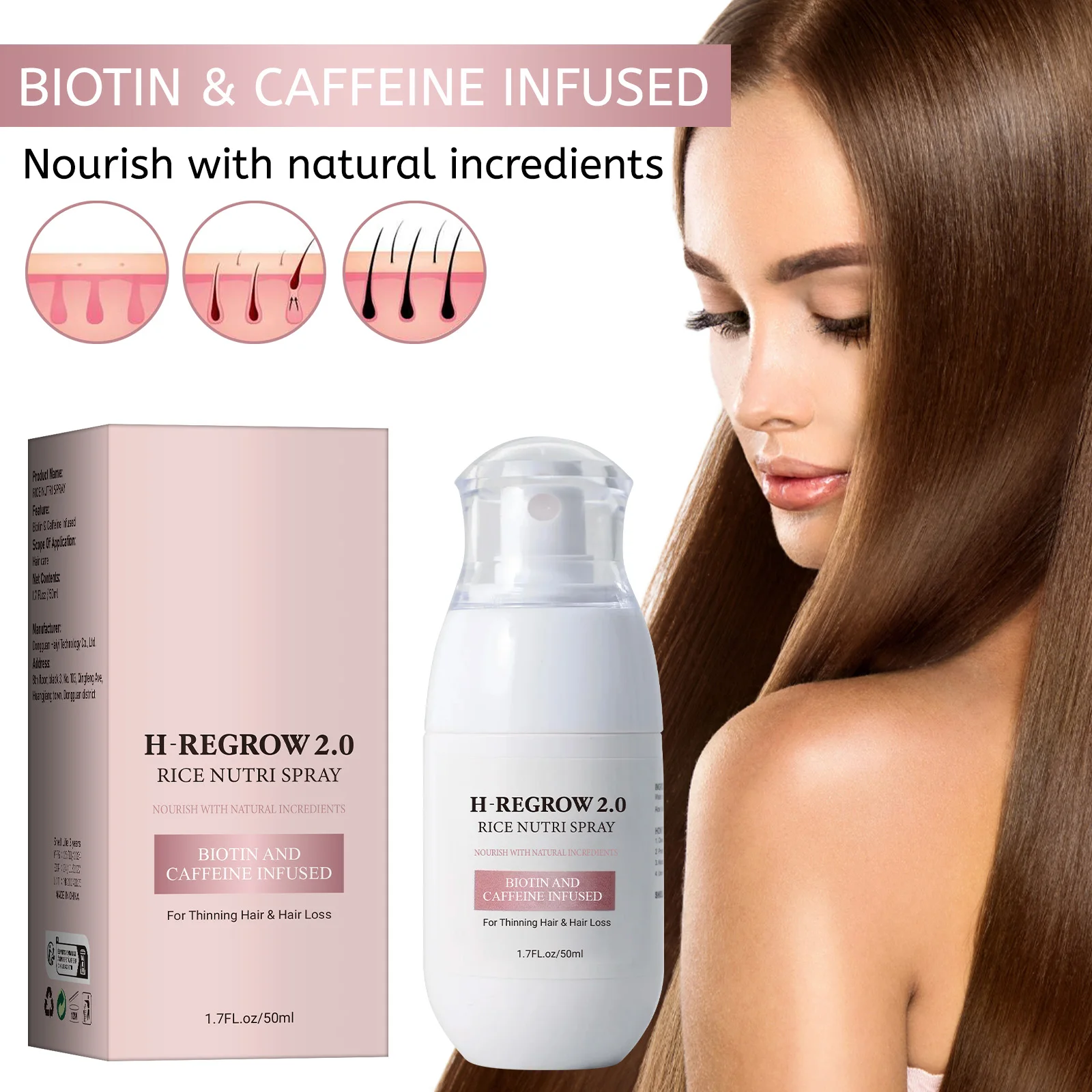 Hair Spray Rice Water Strong H - огляд і ціна Hair Care With Rice Water