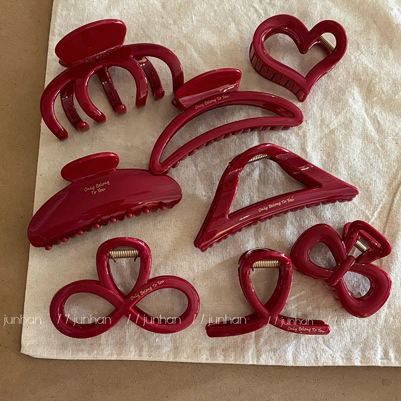 French Red Collection! Large G - огляд і ціна Hair Clip Claw Large