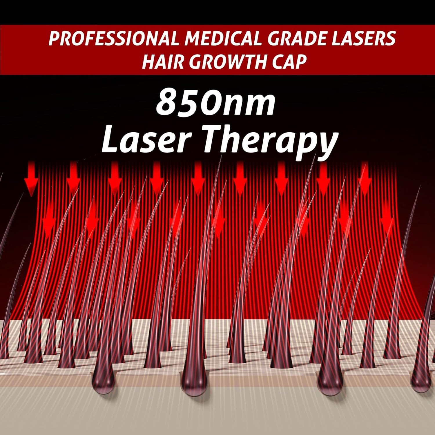 Wireless Laser Cap Hair Growth - огляд і ціна Hair Care With Protein