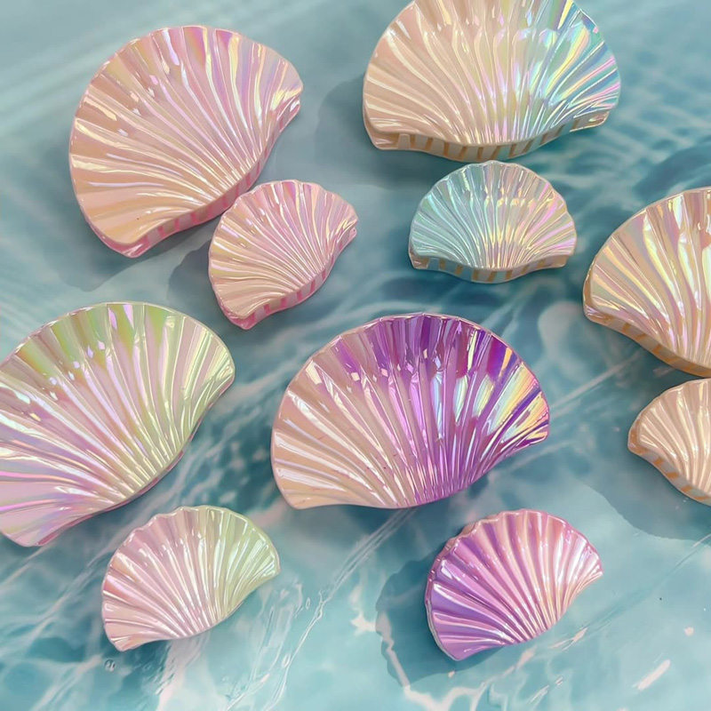 2pcs Gradient Shell Hair Clip  - огляд і ціна Hair Clip Claw Large