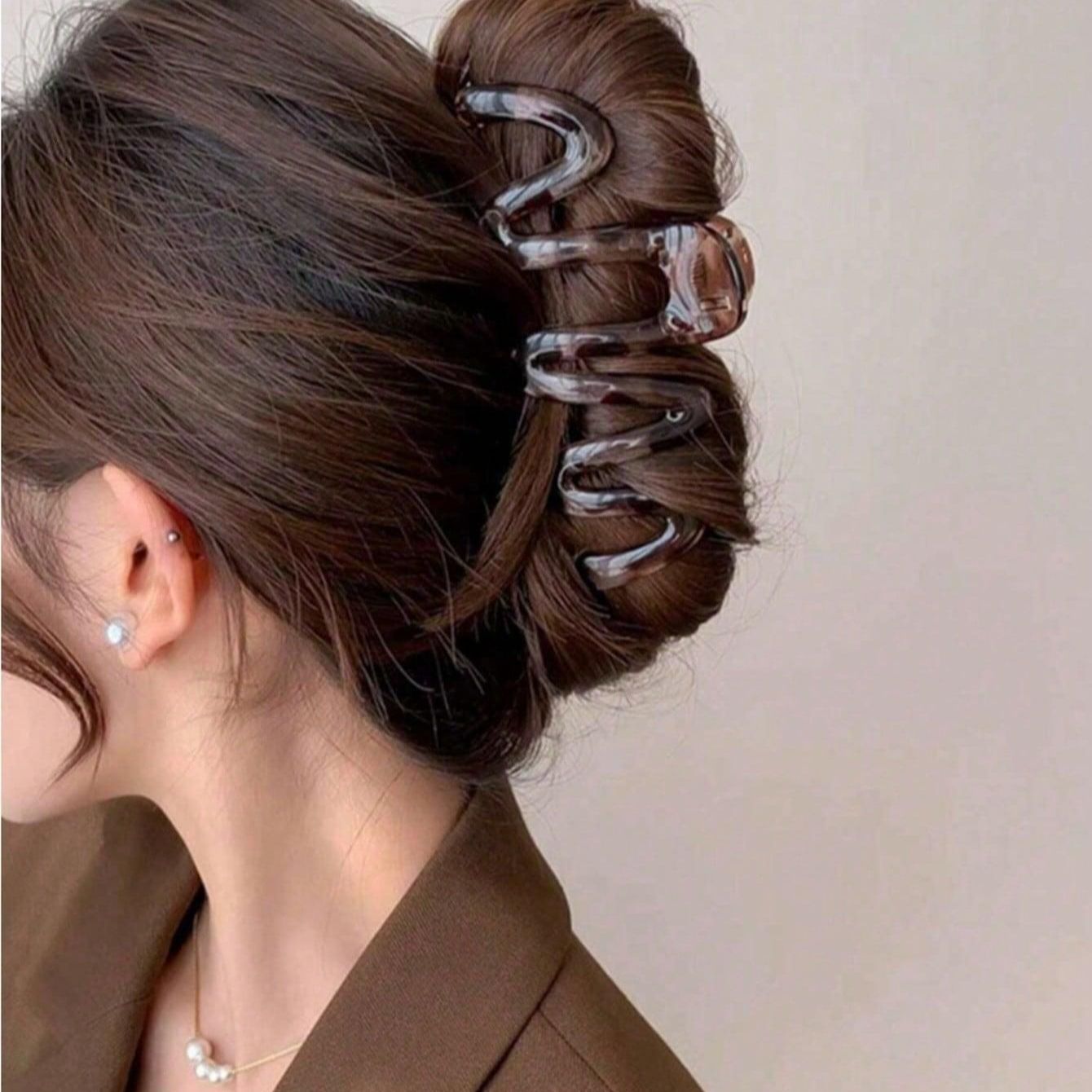3PCS Premium Feeling Wave Shar - огляд і ціна Hair Clip Claw Large