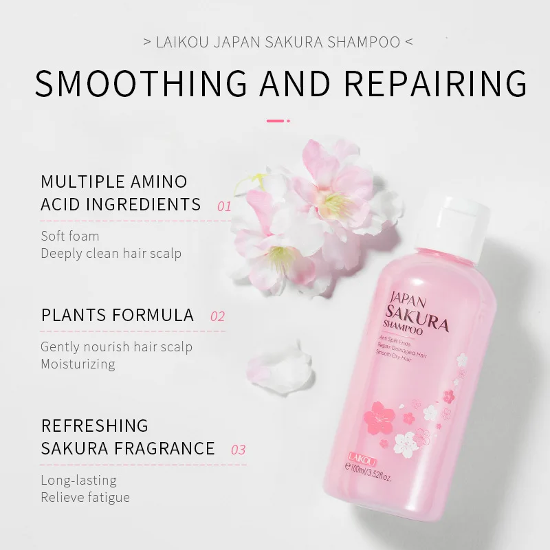 LAIKOU Japan Sakura  Shampoo R - огляд і ціна Hair Care Vitamin