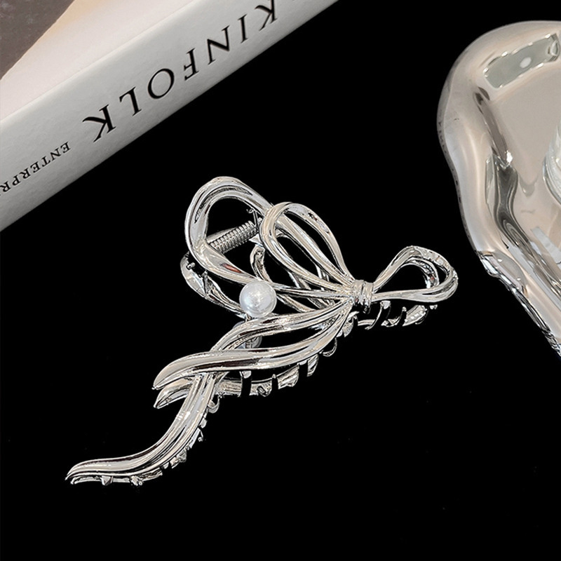 Fashion Elegant Women Bow Pear - огляд і ціна Hair Clip Claw Large
