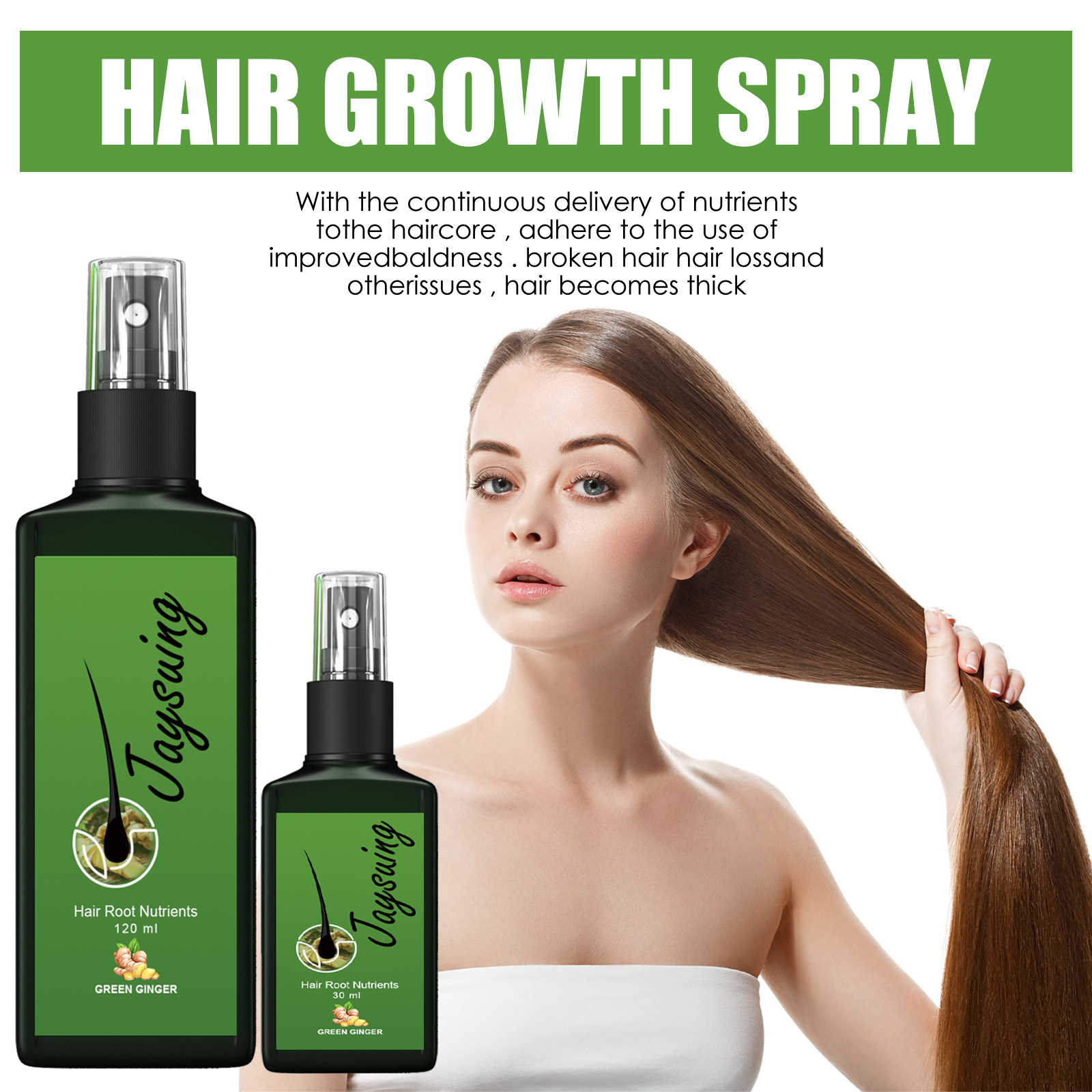 Fast Ginger Hair Growth Spray  - огляд і ціна Hair Care Products