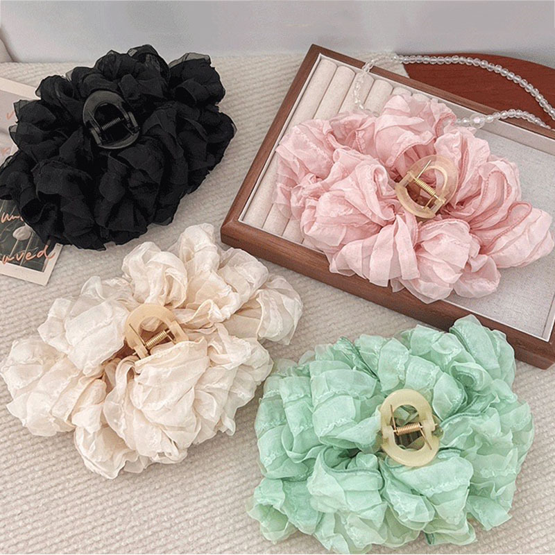 New Large Chiffon Bow Hair Cla - огляд і ціна Hair Clip Claw Large