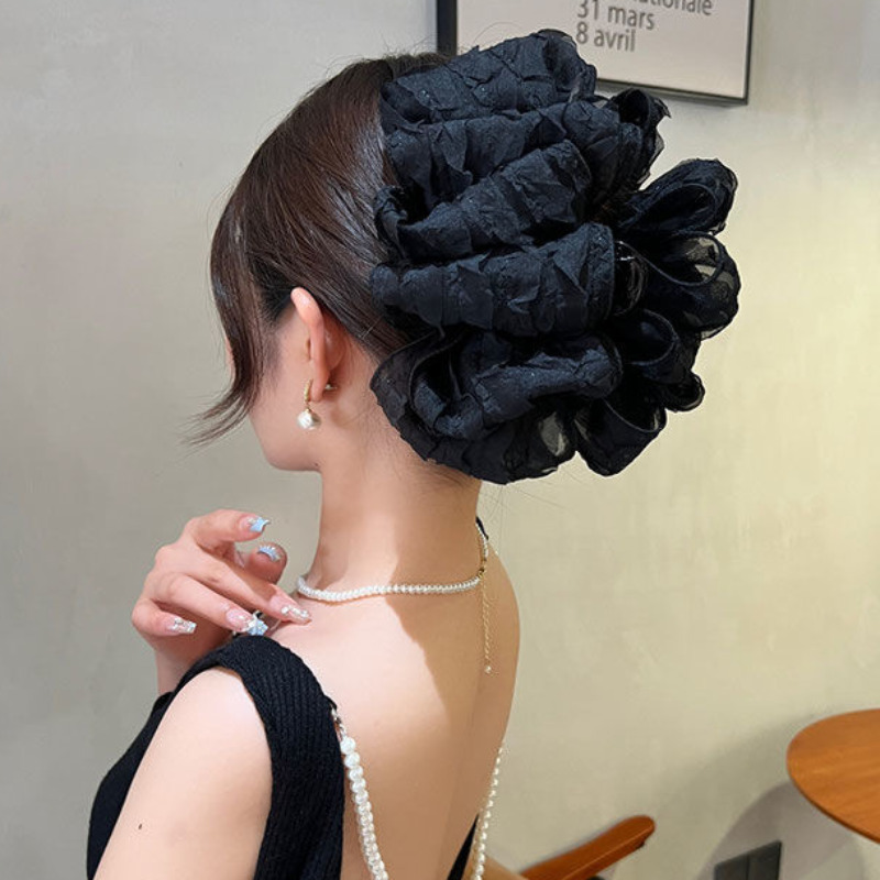 New Large Chiffon Bow Hair Cla - огляд і ціна Hair Clip Claw Large