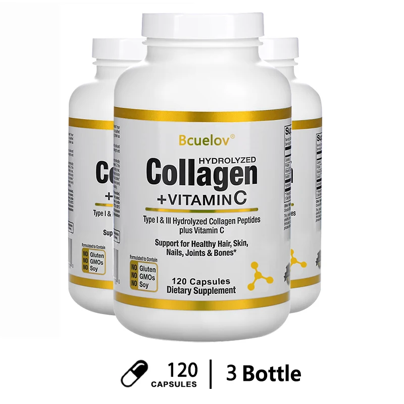 bcuelov Hydrolyzed Collagen Pe - огляд і ціна Hair Care Vitamin
