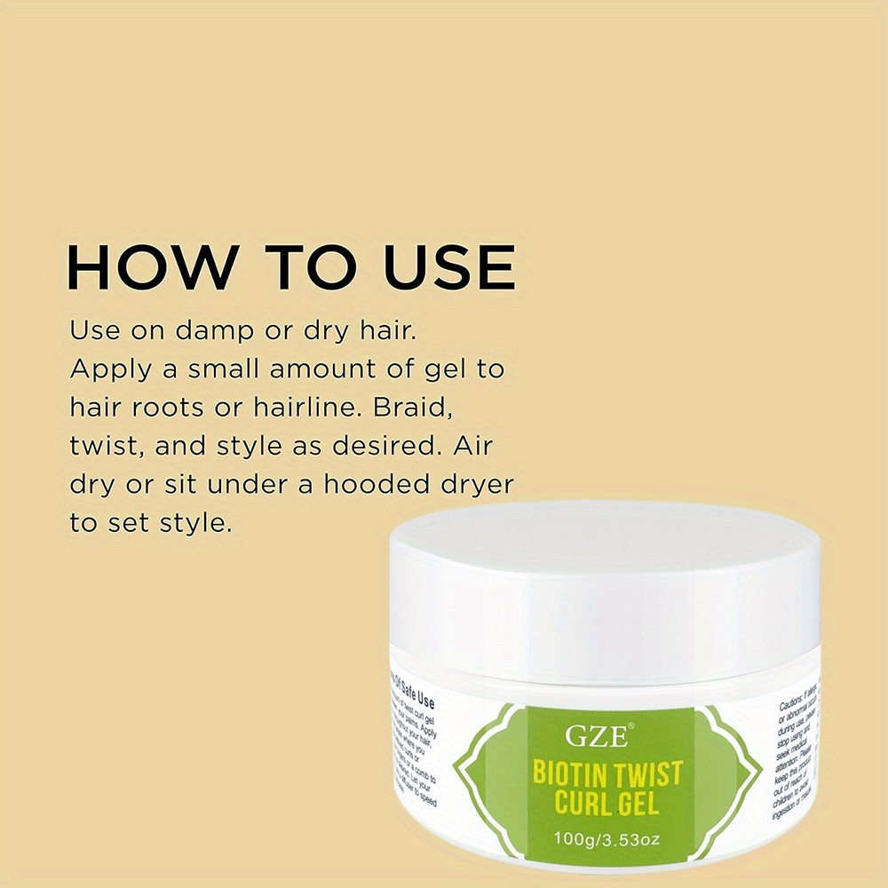 GZE Biotin Twist Curl Gel Hair - огляд і ціна Hair Care Vitamin