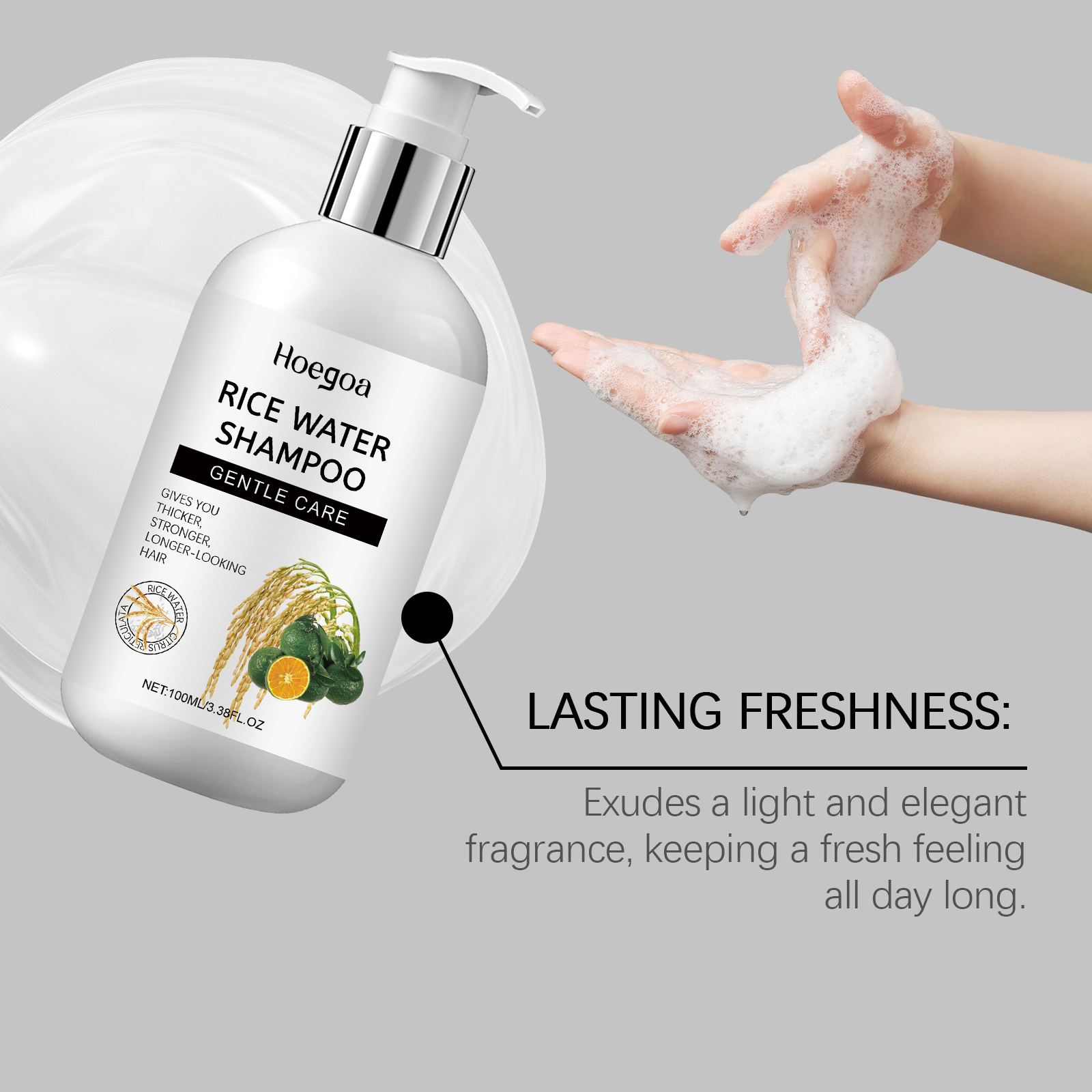 Rice Water Foam Hair Shampoo O - огляд і ціна Hair Care With Rice Water