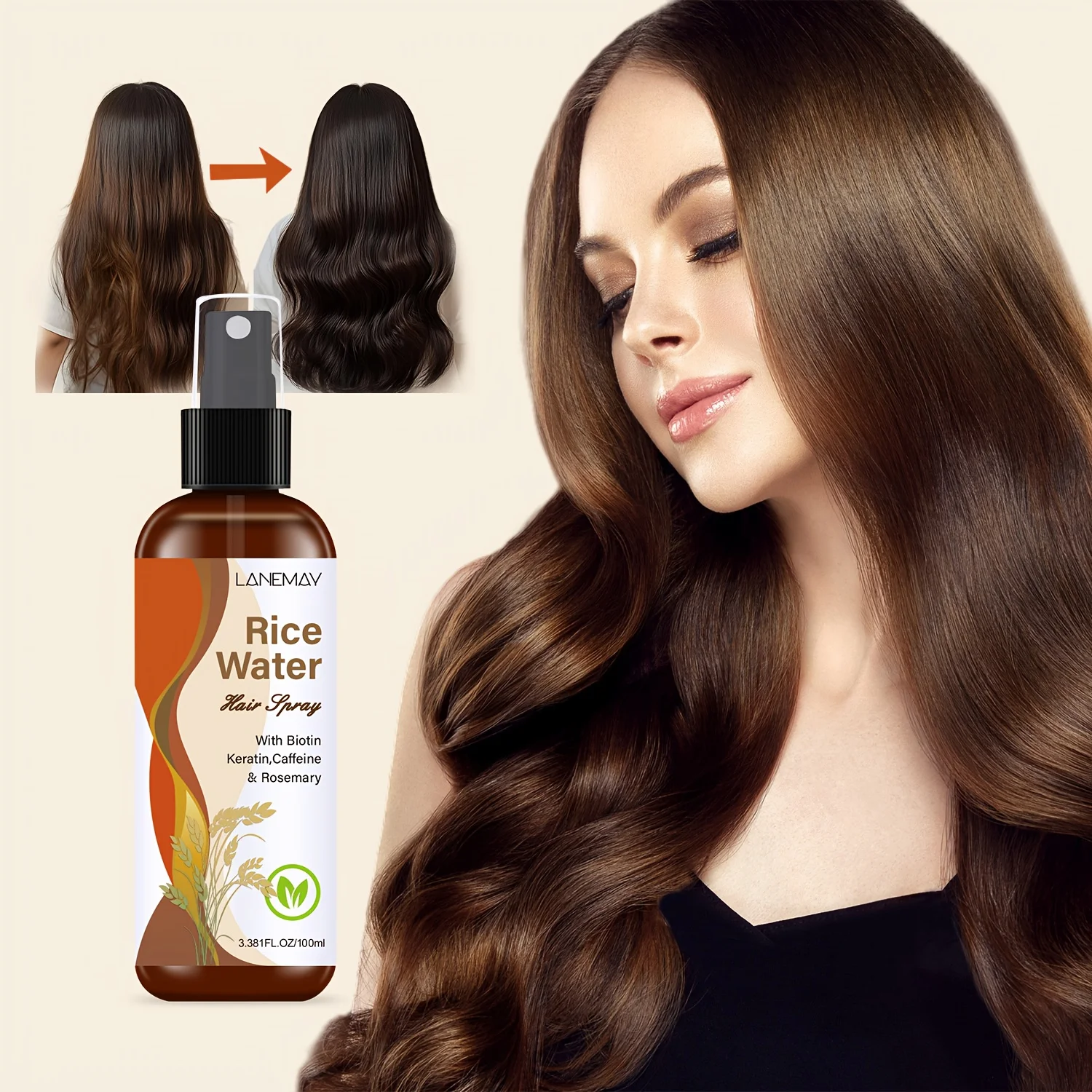 Rice Water Hair Spray - with B - огляд і ціна Hair Care Vitamin