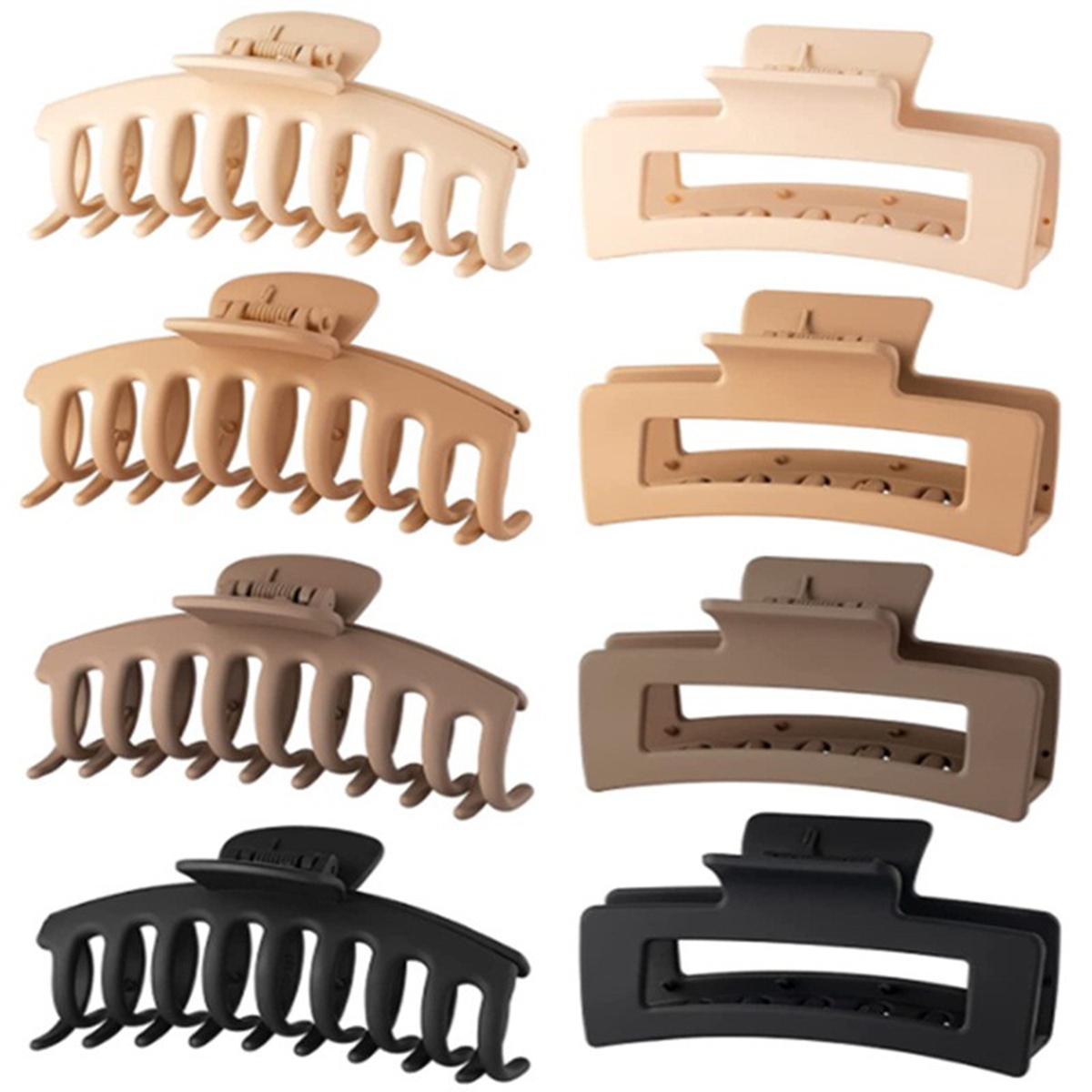 Black Hair Clips for Women - 8 - огляд і ціна Hair Clip Claw Large