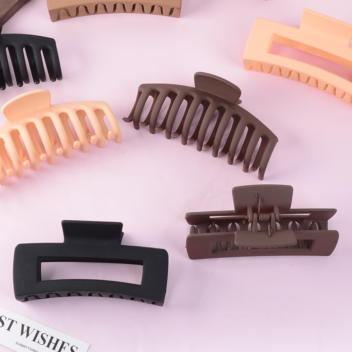 Black Hair Clips for Women - 8 - огляд і ціна Hair Clip Claw Large