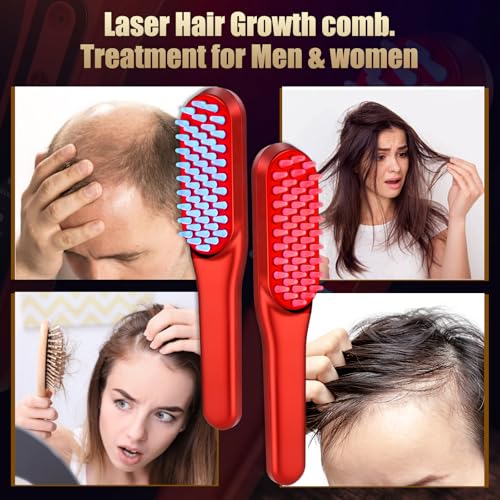 Laser hair growth comb, red li - огляд і ціна Hair Care With Protein