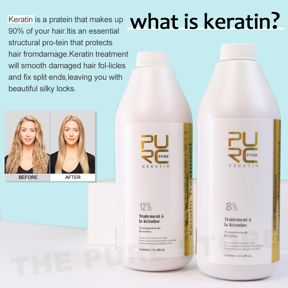 PURC 8% Keratin Smoothing Trea - огляд і ціна Hair Care With Protein