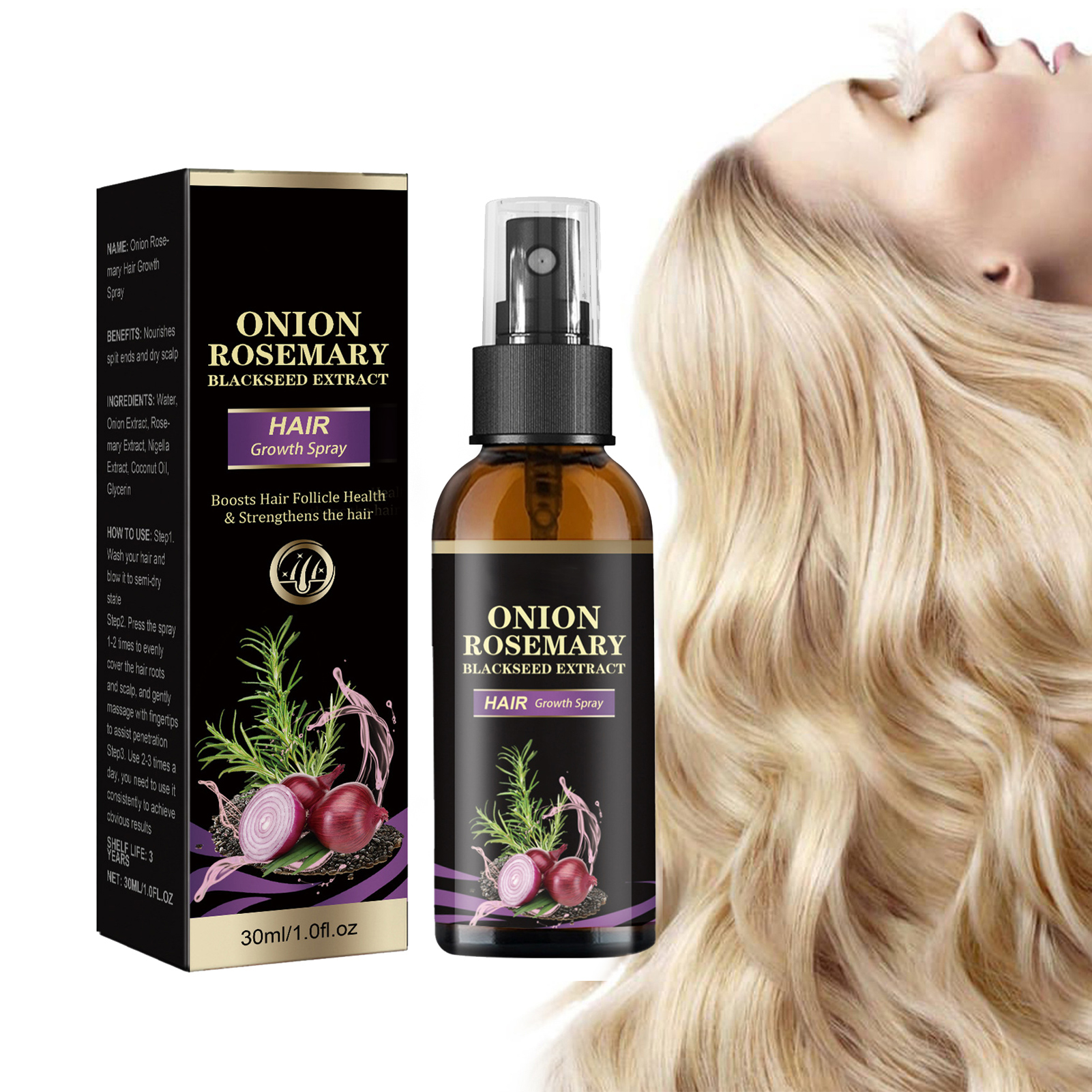 30ml Hair Growth Spray Onion R - огляд і ціна Hair Care Products