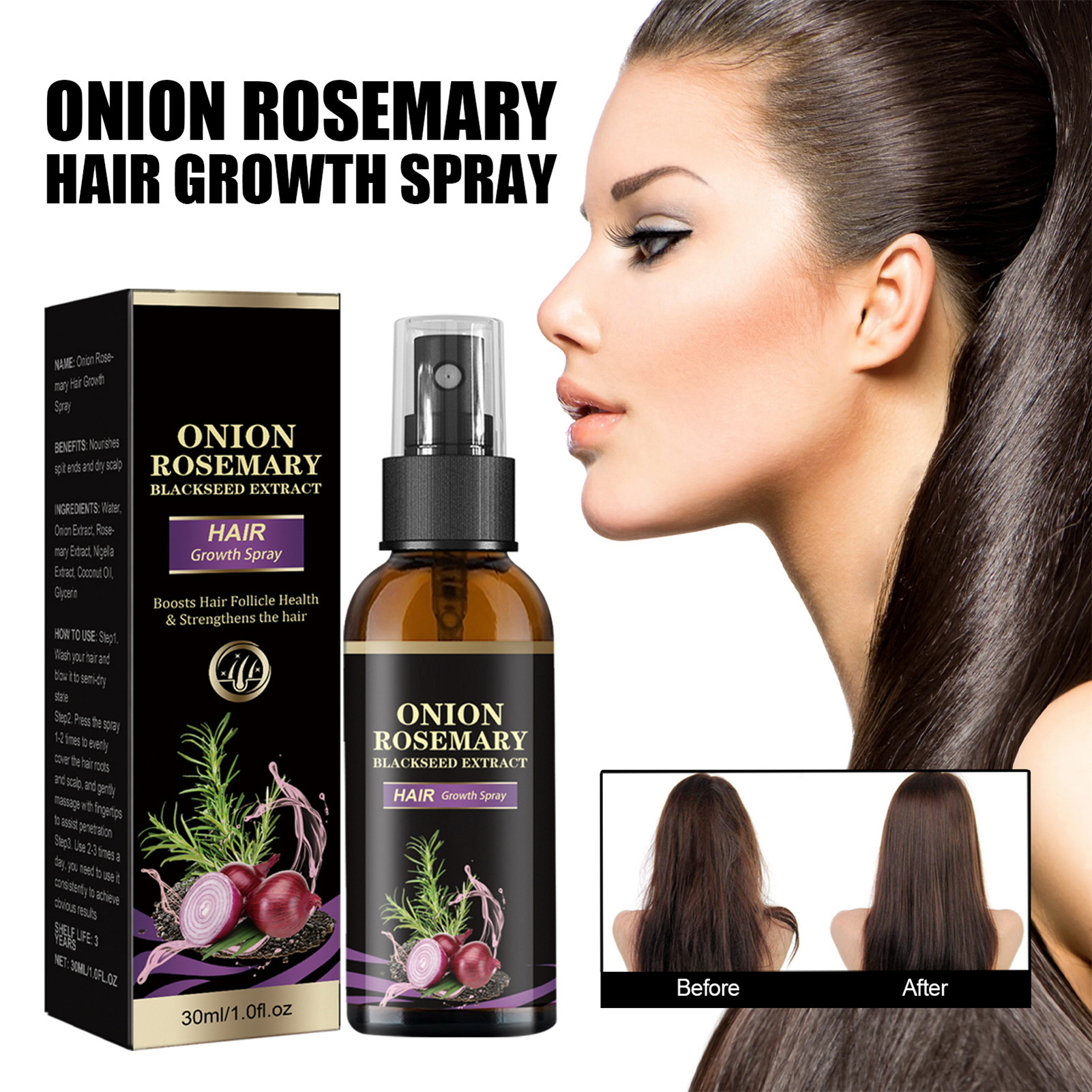 30ml Hair Growth Spray Onion R - огляд і ціна Hair Care Products