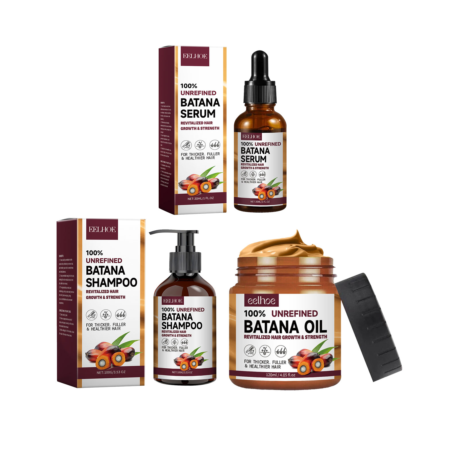 EELHOE Natural Batana Oil Deep - огляд і ціна Hair Care With Protein