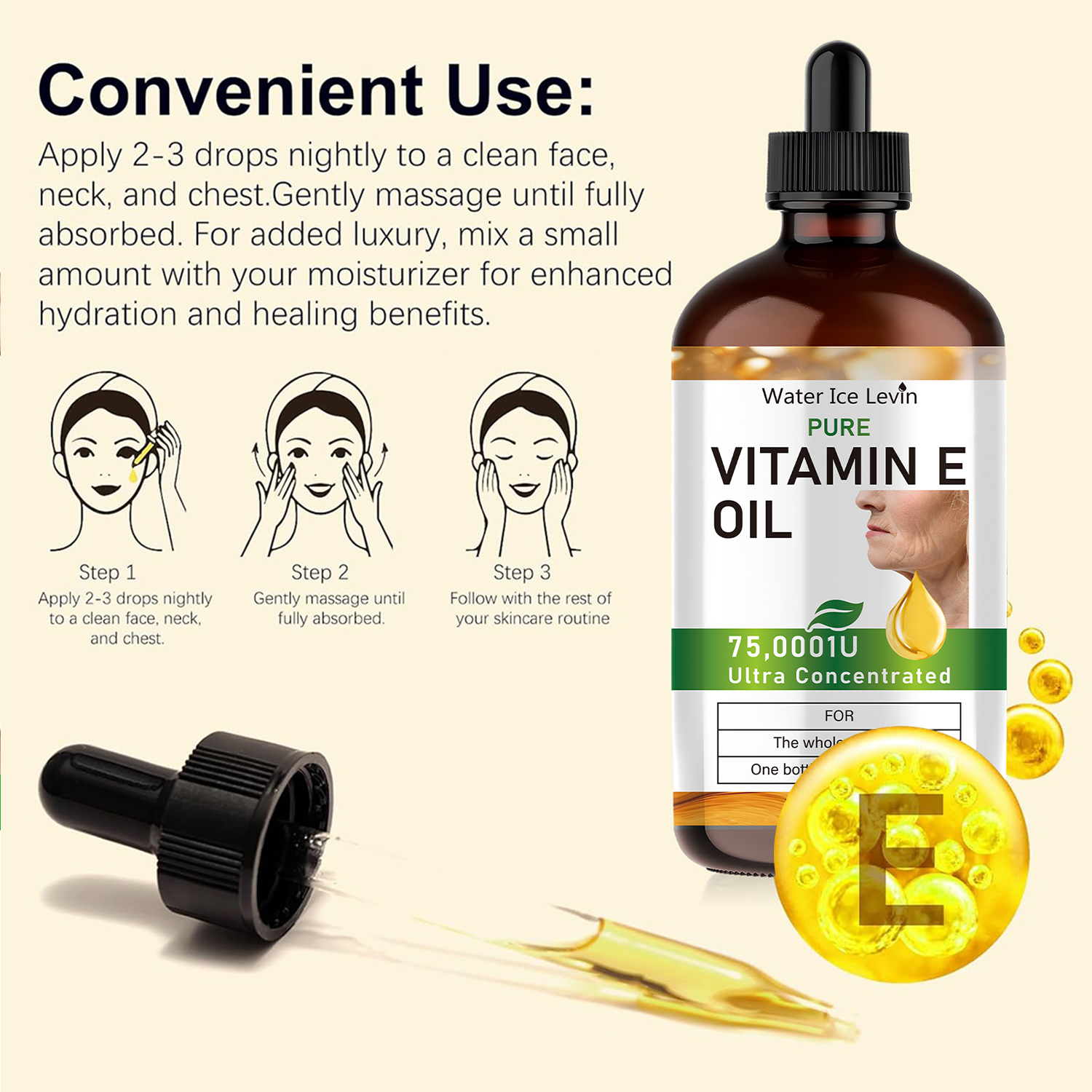 100ml Natural Vitamin E Essent - огляд і ціна Hair Care Vitamin