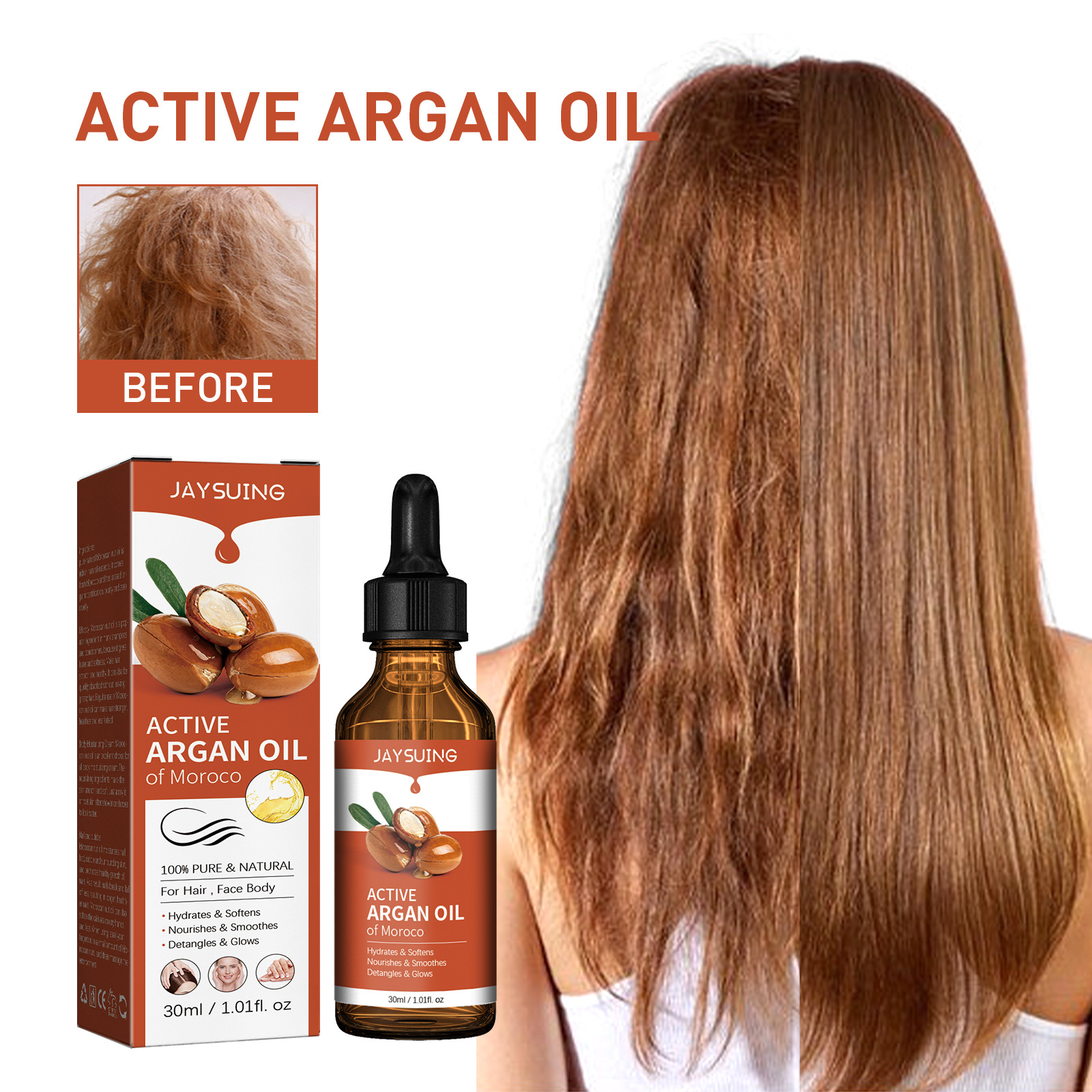 Argan Oil for Hair Treatment S - огляд і ціна Hair Care Products