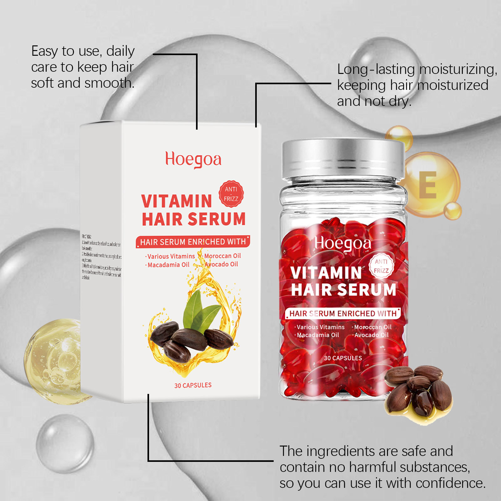 Vitamin Hair Care Serum Capsul - огляд і ціна Hair Care With Protein
