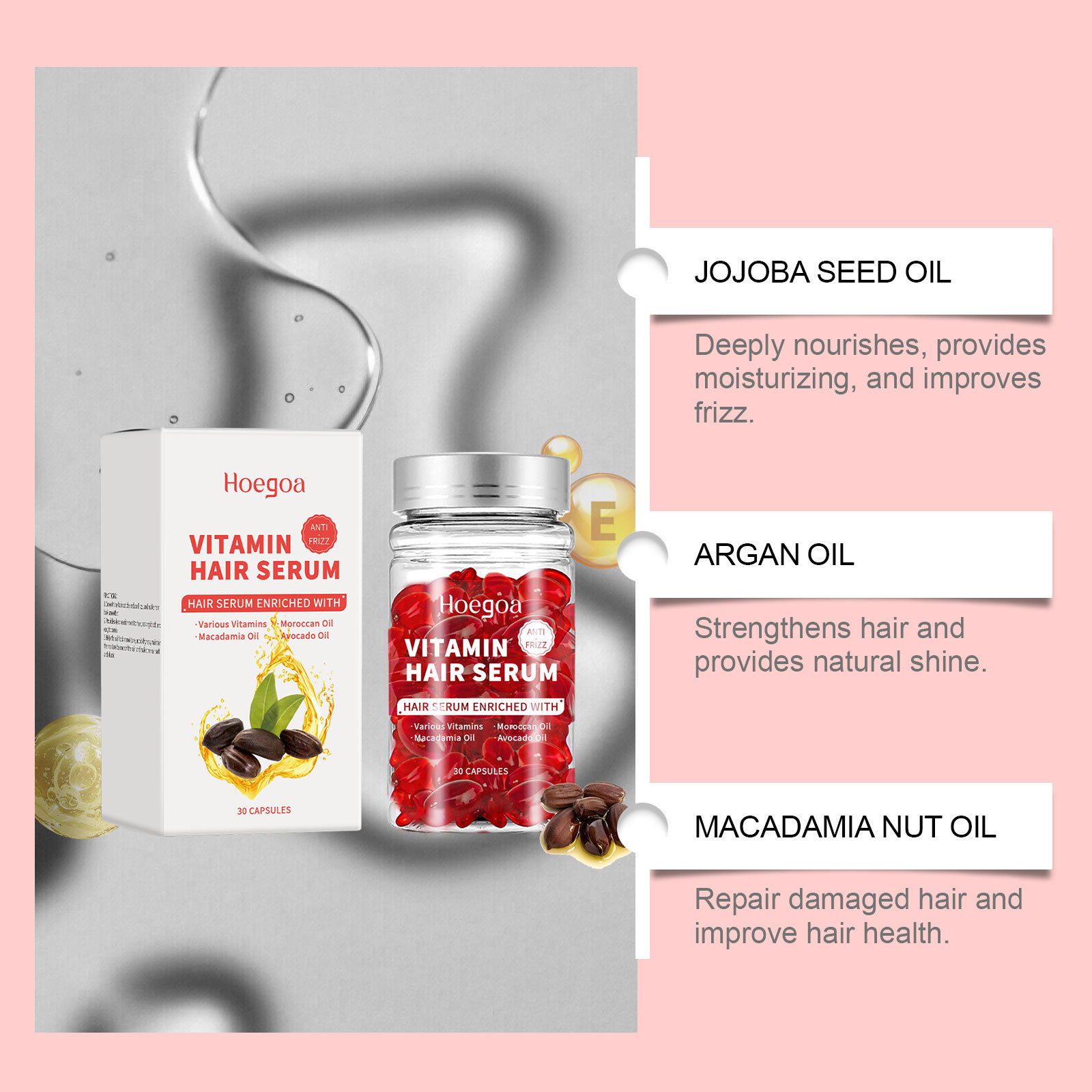 Vitamin Hair Care Serum Capsul - огляд і ціна Hair Care With Protein
