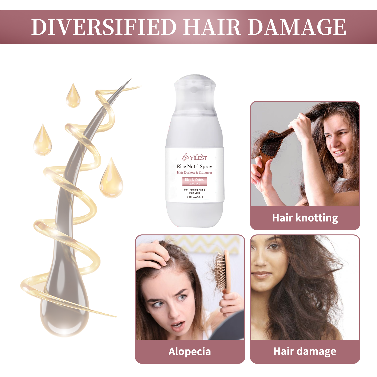 Rice Water Spray Hair Strength - огляд і ціна Hair Care With Rice Water